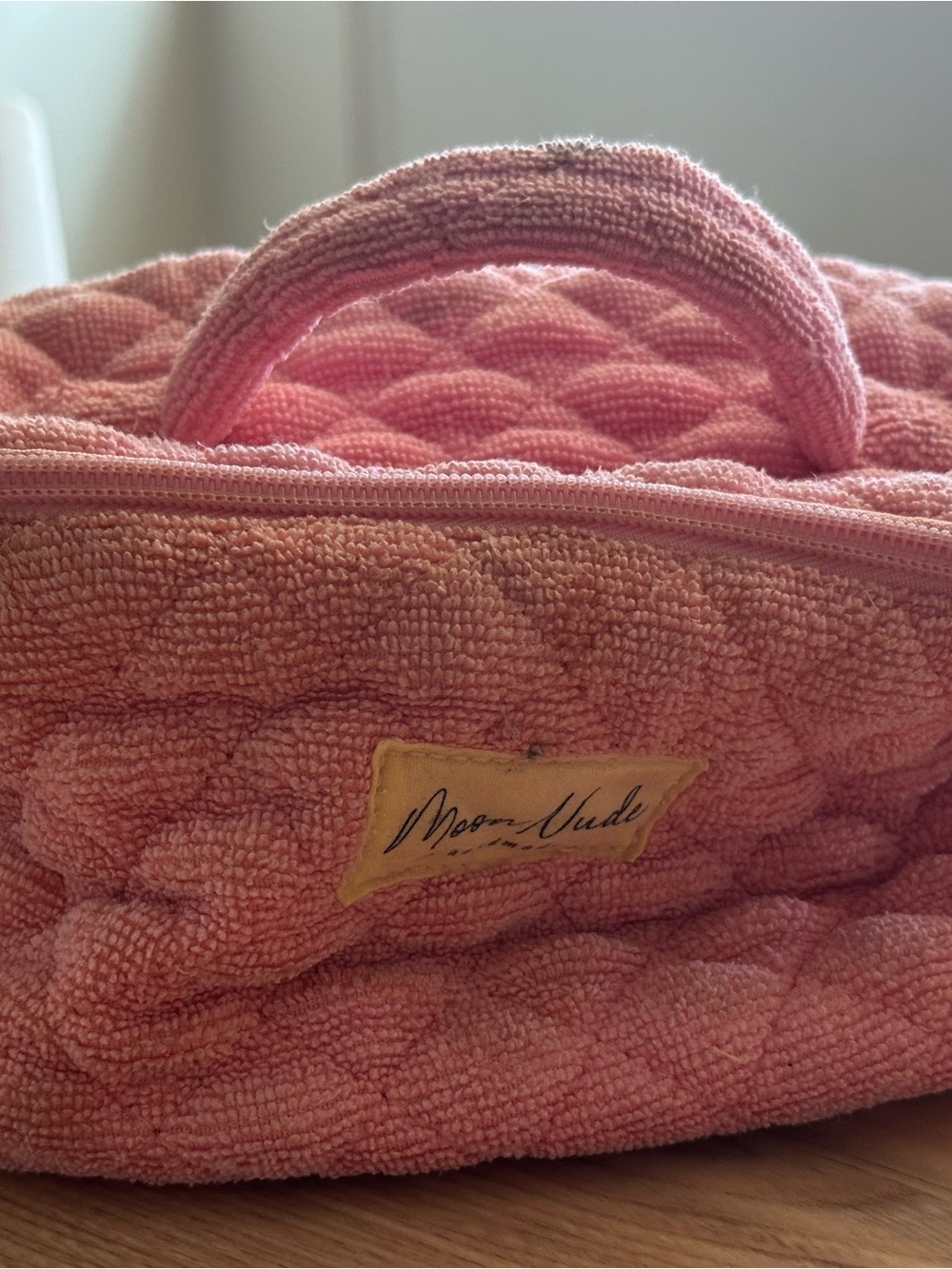 Pink Quilted Bath & Body Travel Case